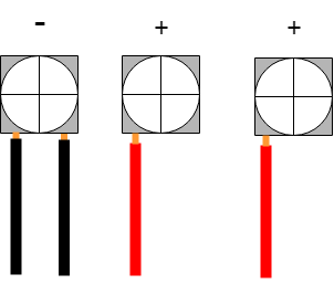 3 terminals with wire